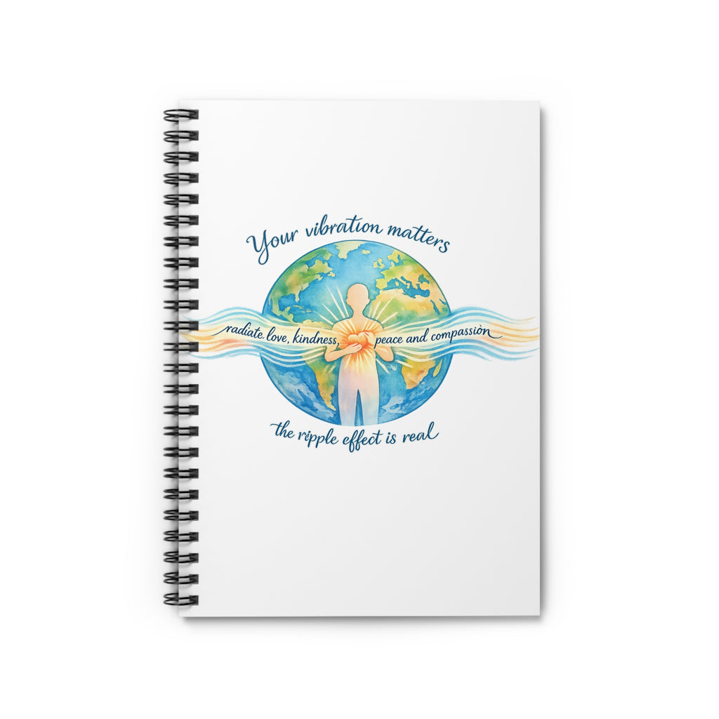 Spiral Notebook — "Your Vibration Matters" Inspirational Journal