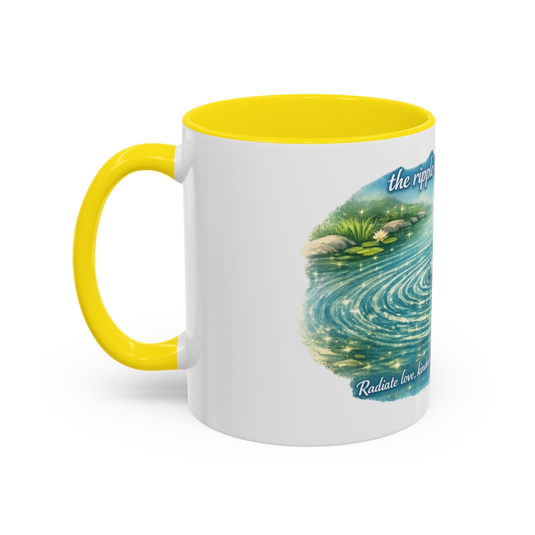 Ripple effect Accent Coffee Mug (11, 15oz)