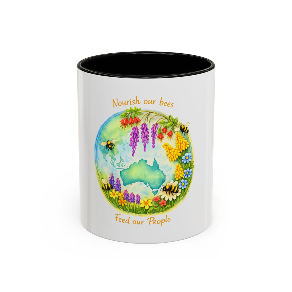 Nourish Our Bees Floral Australia Mug (11oz/15oz)