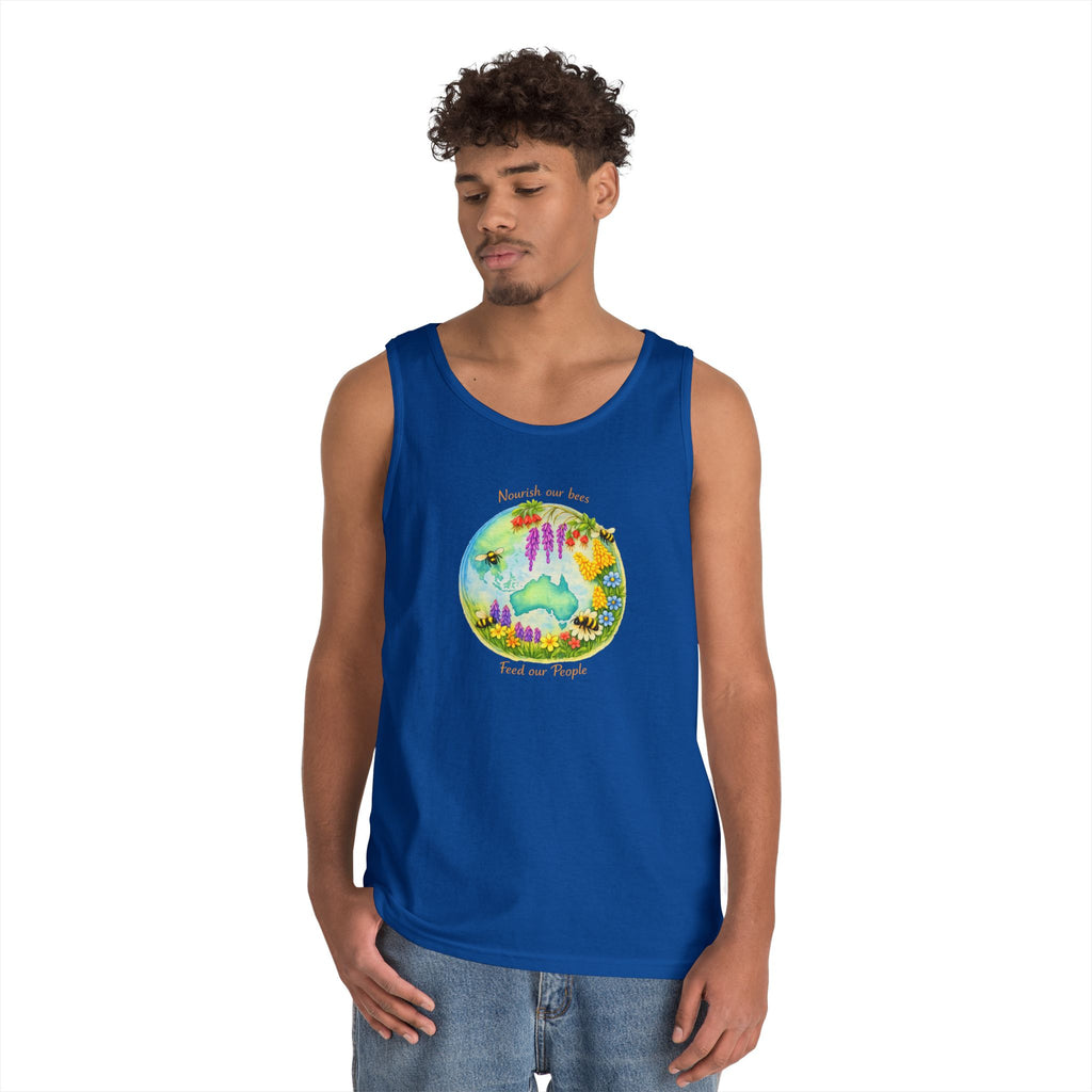 Nature Lover Tank Top — "Breathe in the Ocean, Feel the Waves" Watercolor Sea Life Design