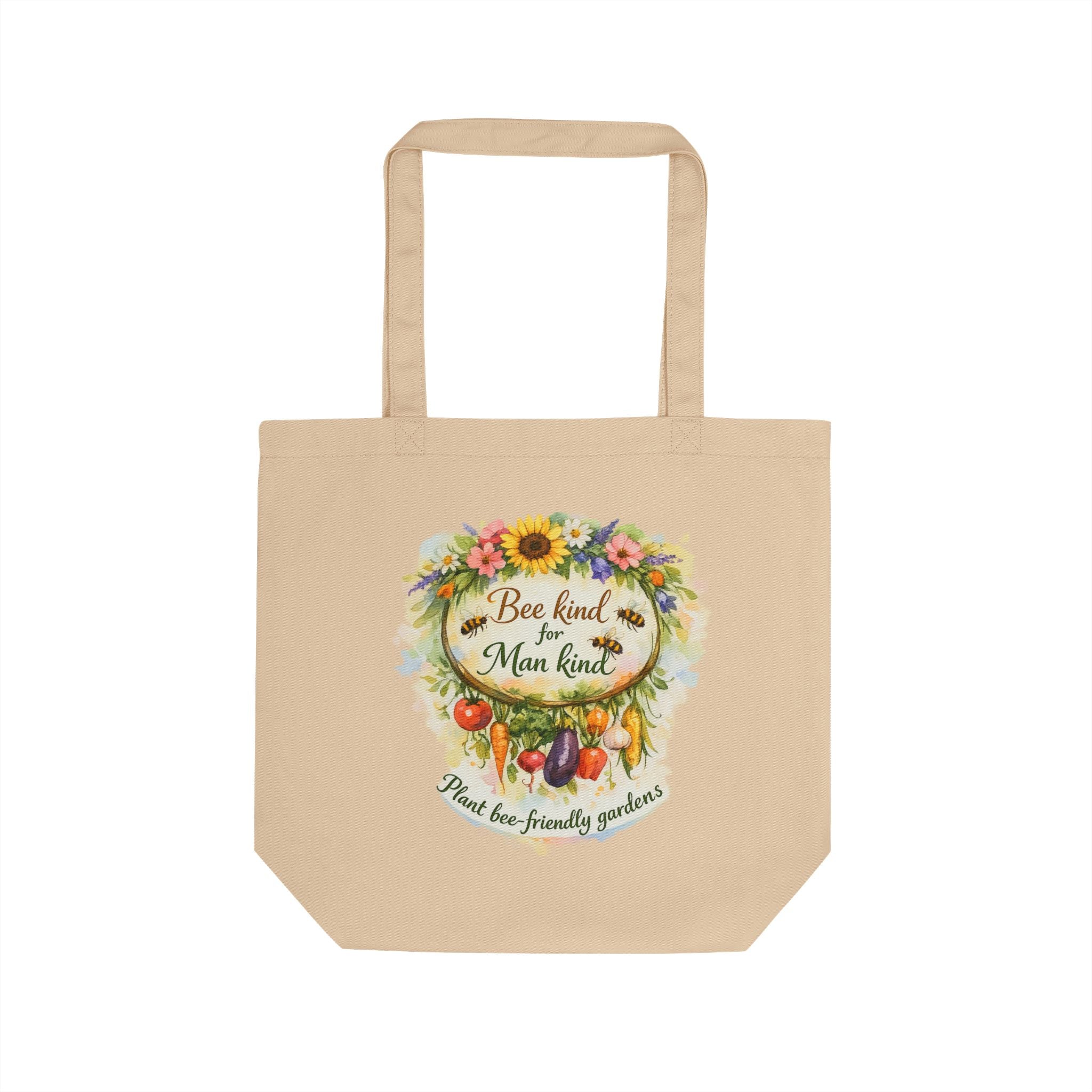 Bee-Friendly Eco Tote Bag — Protect Pollinators, Create Bee-Friendly Gardens