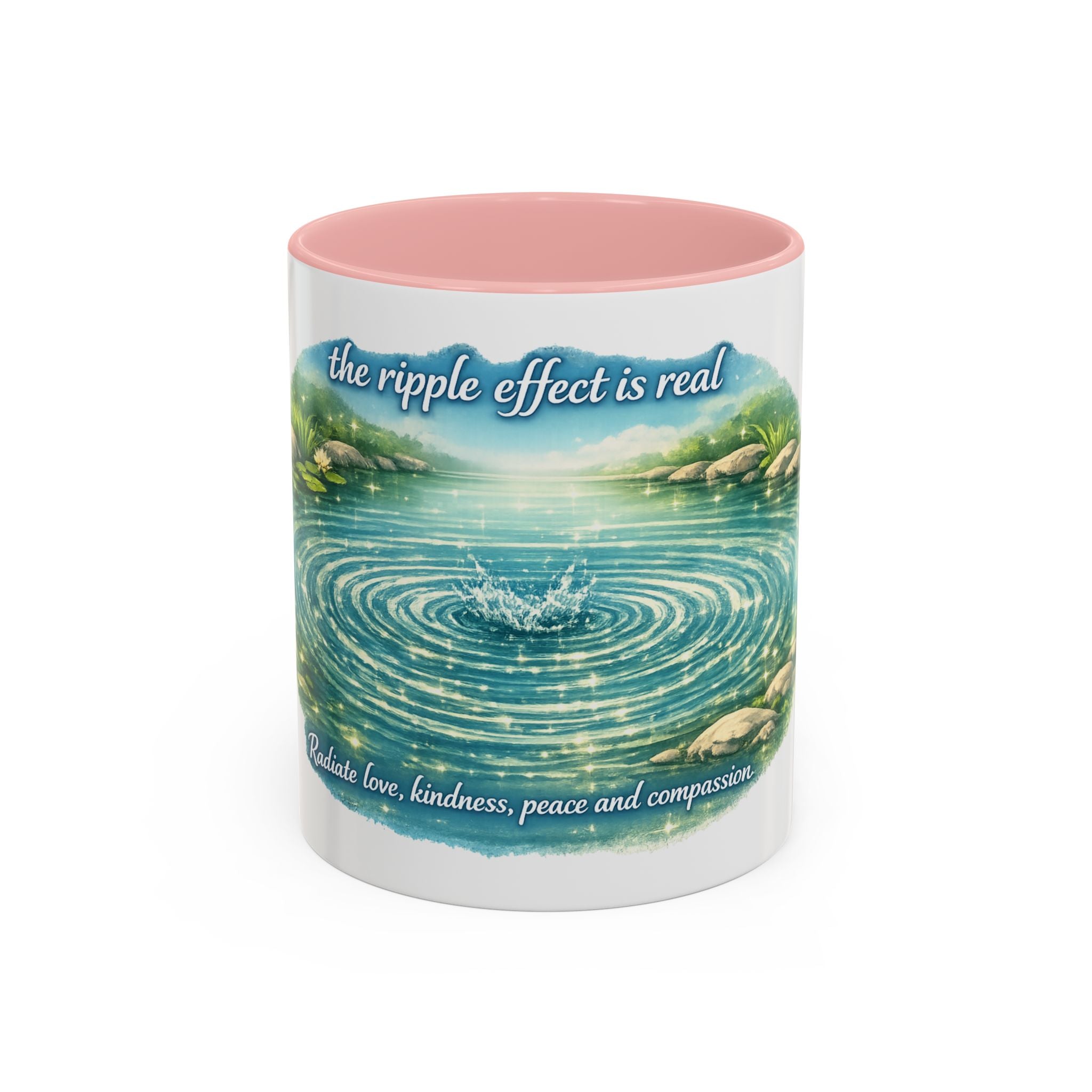 Ripple effect Accent Coffee Mug (11, 15oz)