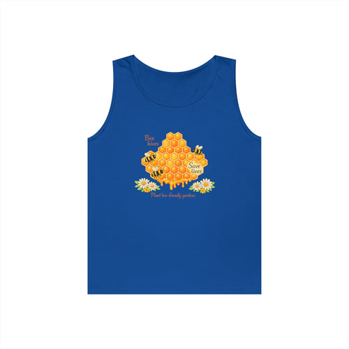 Bee Honeycomb Tank Top — Bee hives save lives