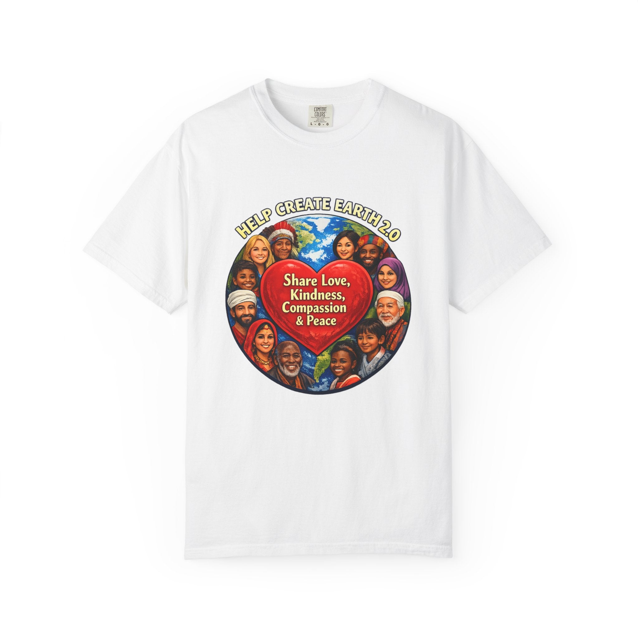 Be the Change Tee — 'Be the change you want to see in the world' Garment-Dyed T-Shirt
