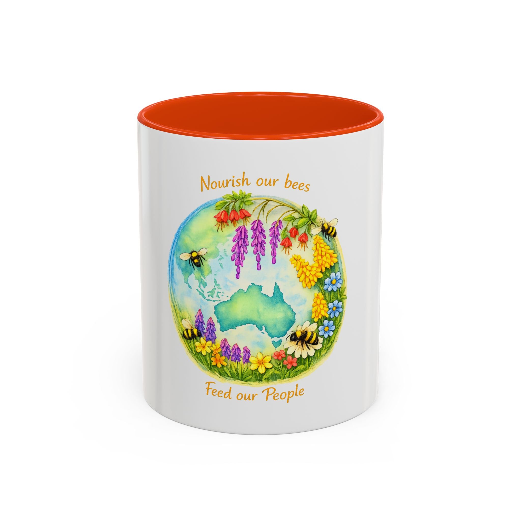 Nourish Our Bees Floral Australia Mug (11oz/15oz)