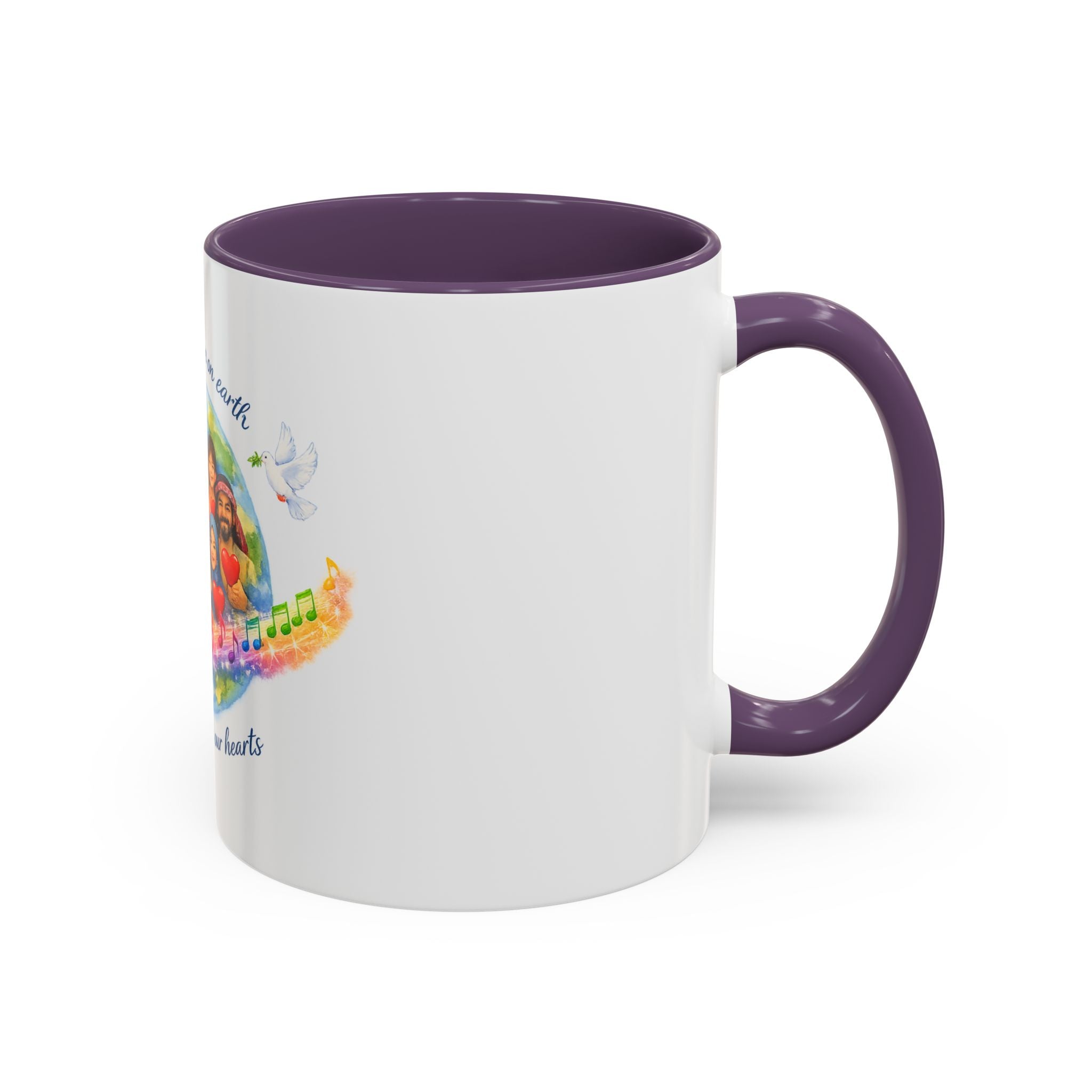 Peace on earth Accent Coffee Mug (11, 15oz)