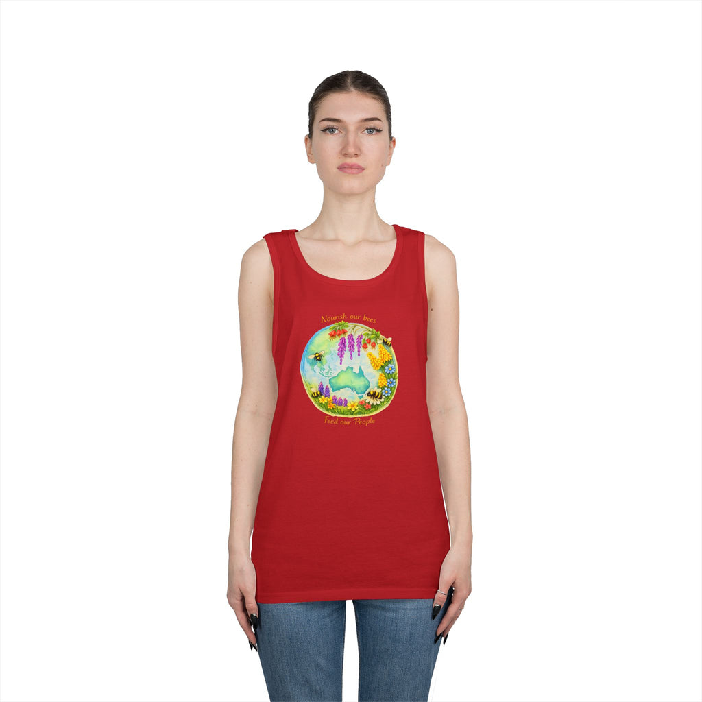 Nature Lover Tank Top — "Breathe in the Ocean, Feel the Waves" Watercolor Sea Life Design