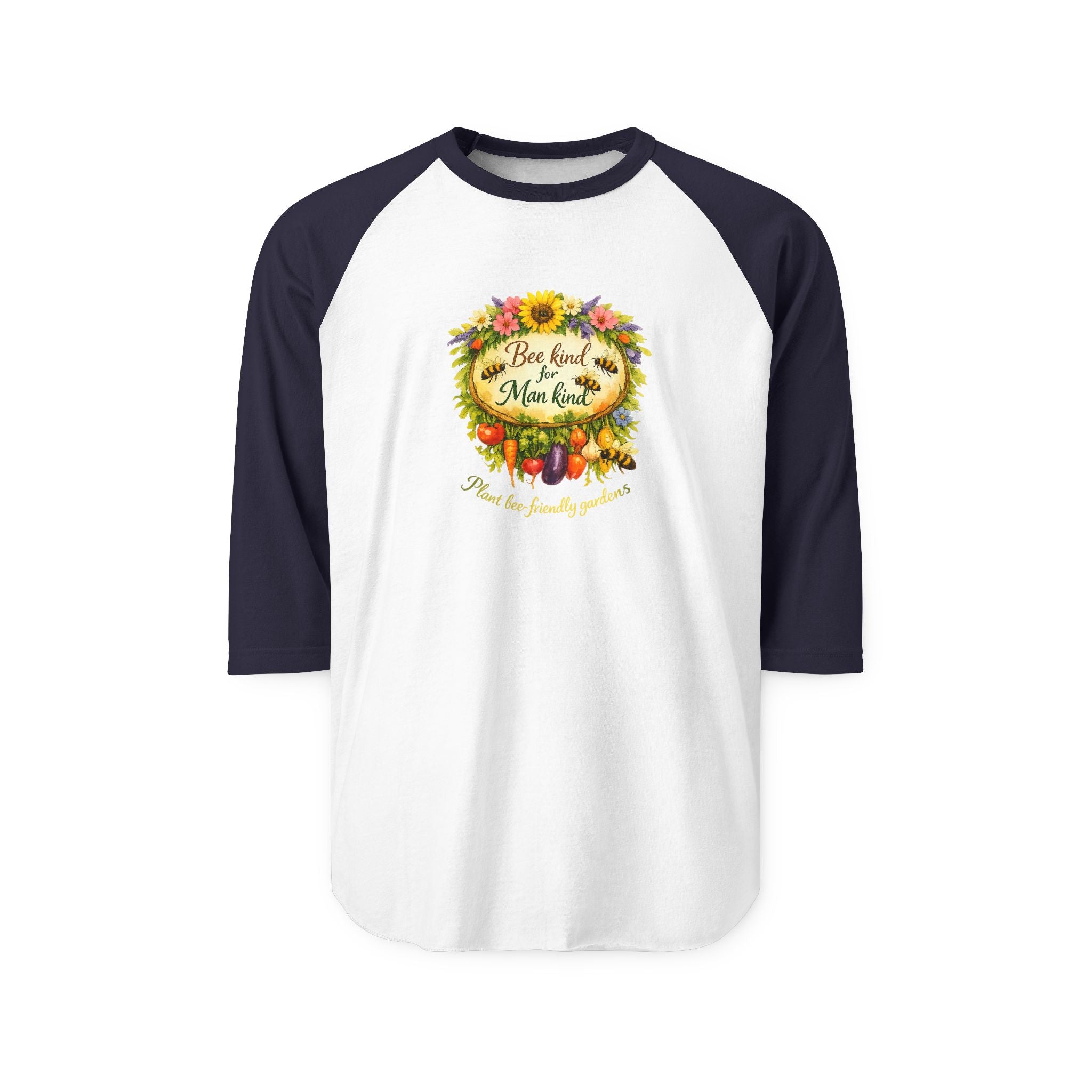 Raglan Shirt - Blessed & Thankful Fall Harvest Floral Design
