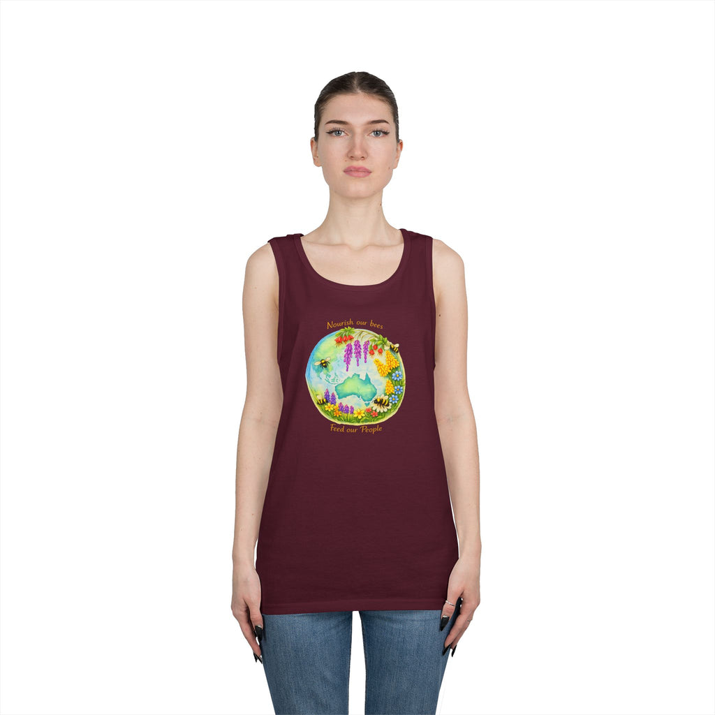 Nature Lover Tank Top — "Breathe in the Ocean, Feel the Waves" Watercolor Sea Life Design
