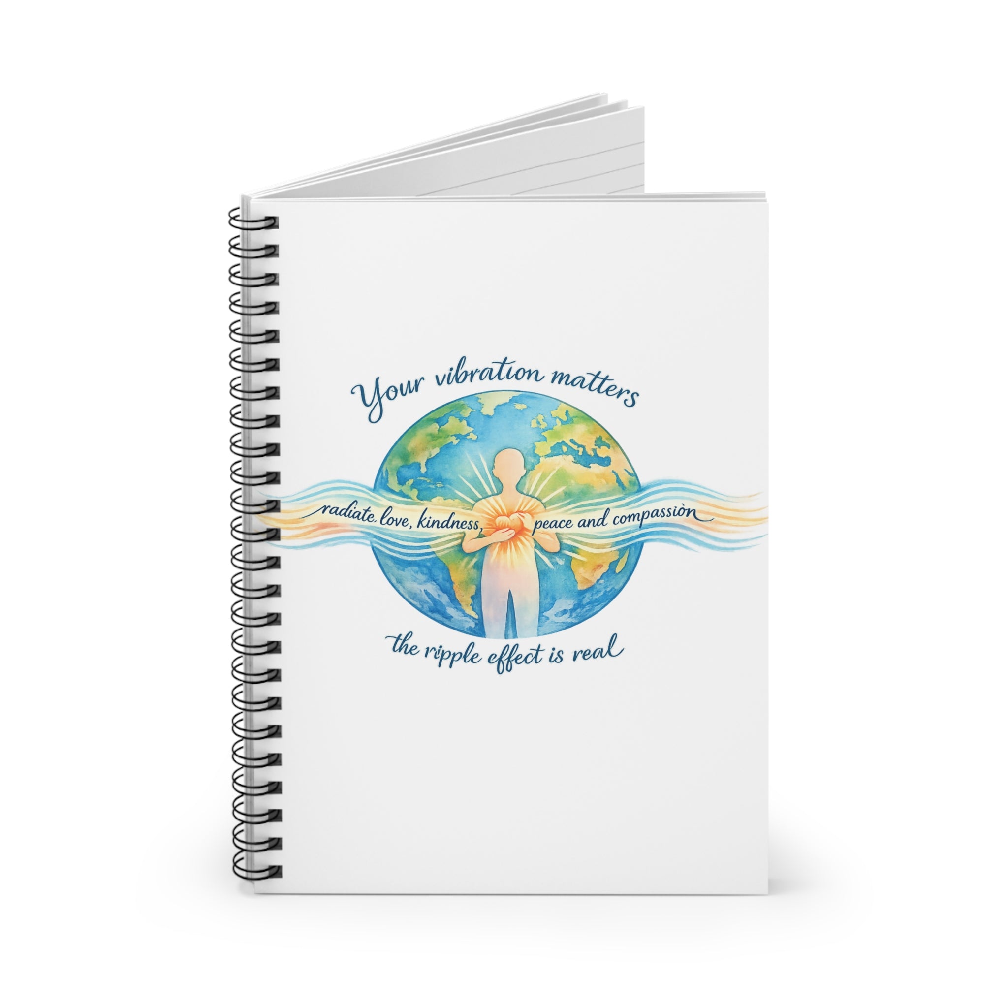 Spiral Notebook — "Your Vibration Matters" Inspirational Journal